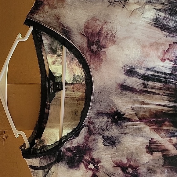 Vera Wang assymetric tie dye long sleeve top tunic - Picture 4 of 9